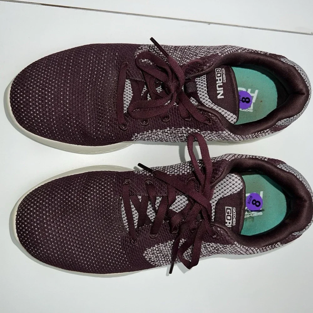 Skechers Women's Go Run 600-Arise Cross Training Shoes Burgundy Wine 8